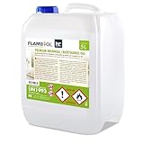 Höfer Chemie 5 L FLAMBIOL® Premium Brenngel für Brenngel Dekofeuer, Lampe und Kamine - Dickflüssiges Gel