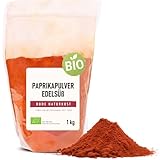 BODE NATURKOST – Paprikapulver edelsüß BIO 1kg - Edelsüßes Bio Paprikapulver, ideal für warme und kalte Gerichte. Paprika Pulver aus dem getrockneten Fruchtfleisch roter Bio-Paprikaschoten