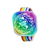 LED-Bühnenlicht-Uhr – Discokugel-Licht | USB-Armband Auto Atmosphäre Licht | LED-Bühnenlicht-Uhr mit Soundaktivierung | aufladbares USB-Armband für Zuhause, Zimmer, Auto, Geburtstag, Halloween,