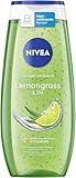 NIVEA Lemongrass & Oil Duschgel, pH-hautneutrale Pflegedusche mit belebendem Zitronengras-Duft, verwöhnende Dusche mit pflegenden Ölperlen (250 ml)