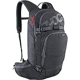 EVOC LINE 20 Tourenrucksack, Skirucksack (NEURALITE SYSTEM, separates Lawinenfach mit Notfallplan, Ski-/Snowboard Befestigungsmöglichkeiten, Hüftgurttaschen, BODY HUGGING), Karbongrau meliert