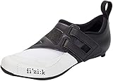 Fizik Powerstrap R4, Triathlonschuhe, Unisex, Erwachsene, Weiß/Schwarz, 43