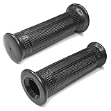 cyclingcolors Motorrad lenkergriffe Griffe 22mm (7/8') 24mm (1') universal Roller Moped Anti-rutsch motorradgriffe Gummi (schwarz)