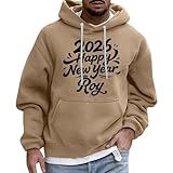 Generisch Fashion Mit Taschen Hoodie Slim Fit Training Kapuzenpullover Streetstyle Loose Sweatshirts Oversize Winter Sweatshirt Plus Size Langarm Arbeitspullover Unisex Print Sweatjacke（1-Kamel,3XL