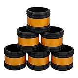 HOMSFOU Reflektierende Rohrkappen für Gerüste, Gummihülsen, Industrierohreparatur, Zubehör, Gerüstrohrabdeckungen für Bausicherheit, 6 Stück