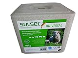 Solsel Mineralleckstein Universal ohne Kupfer 10 kg für Schafe Rinder Pferde Wild (1x 10 kg GP 1,20€/kg)