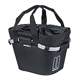 Basil Classic Carry All Klickfix Fahrradkorb, Schwarz, 15 l