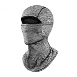 Sommer - Sturmhaube für Herren Damen. Kühl. Balaclava, Elast. UV - Schutz, atmungsakt. Maske, für Rad - u. Motorrad - Sport (DE/NL/SE/PL, Numerisch, 53, 62, Aschgrau)