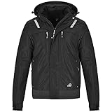 BWOLF OLYMPIA Arbeitsjacke Herren Winter Herren Winter Wasserdichte Winddichte Winterjacke Arbeitsjacke Warme (Schwarz, XL)