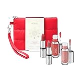 KIKO Milano Snow-Kissed Holiday Never Without You Mini Lips Gift Set, Gift Set Lip Gloss: 2 Mini Lipstick Finishing Mat und 2 Lipgloss