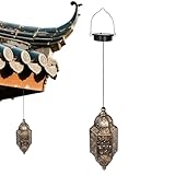 Jlkegfdf Solarbetriebene Laterne – Solarlaternen für den Außenbereich, wasserdicht, hängende marokkanische Lampe, Retro-Dekoration für Hinterhof, Bauernhaus, Terrasse, Weihnachten, Einweihungsfeier