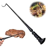 BBQ Food Flipper, Fleischwenderhaken, Grillwenderhaken aus Eisen, Grillfleischwenderhaken aus Edelstahl, Grillwenderhaken, Grillzubehör zum Kochen und Grillen