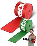 NEOLYMP Flossing Band Set – 2 Fitness Bänder aus 100% Naturlatex – Perfekt für Physiotherapie Zubehör, Krafttraining & Regeneration – Wasserabweisend, reißfest – Fitness Band inkl. Tasche