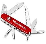 Victorinox Hiker Taschenmesser mit Gravur Testsieger I Geschenk für Männer zum Geburtstag I Vatertagsgeschenk , Schweizer Taschenmesser personalisiert I 13 Funktionen…