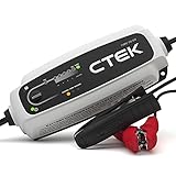 CTEK CT5 Time To Go, Batterieladegerät 12V, Batteriepfleger Mit Countdown-Funktion, Startanzeige, Eingebaute Temperaturkompensation, Entsulfatierungsprogramm, Rekonditionierungsmodus Und AGM-Option