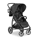 Hauck Buggy Rapid 4D Air, bis 25 kg, Schnell Faltbar, Sonnen Verdeck UPF 50 +, Lufträder und Gummiräder, Getränkehalter, Höhenverstellbar, Liegeposition, Leicht Abwischbar, Großer Einkaufskorb