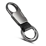 MIKAFEN, Schlüsselanhänger, Schwarz, Un paquet de 2, Einfach, elegant, Schwarz, Un paquet de 2, Einfach, elegant