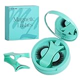 CWED Wiederverwendbares Magnetische Wimpern mit Applikator,Magnet Wimpern Natürlicher Look,Wimpern Extensions,Selbstklebende Wimpern,Kein Kleber Nötig Einfach Zu Tragen