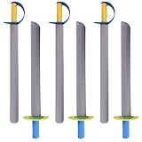 6 PCs Schwertschwert für Kinder 21 in Long Eva Foam Messer Spielzeugschwert 2 Styles Safe Soft Cosplay Foam Swords für Spielen Kampfspielzeug für das Spielen von Krieger Knight.