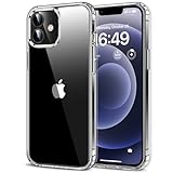 HOOMIL Crystal Clear Hülle für iPhone 12 Mini, Anti Gelb Durchsichtig Handyhülle Harte Case Stoßfest Schutzhülle - Transparent