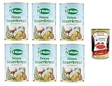 Il Picchio - Sauerkraut, Natur, 6x400 g+ Italian Gourmet polpa 400g