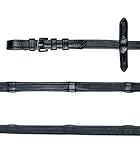 WALDHAUSEN X-Line Gummi-Lederzügel, schwarz