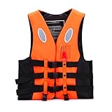 Yahbrra Schwimmlernweste Erwachsene, Schwimmhilfe Festtoffweste ideal für den Wassersport, Kajak, Bootfahren, Schnorcheln(Color:Orange,Size:XL)