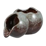 ibasenice Zirkulationsauslass des Brunnens Teichspucker Desktop-wasserbrunnen Tischwasserbrunnen Teich-Wasserfall-brunnen Teichbrunnen Teichwasserfall Wasserbrunnen Keramik