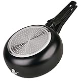 LS Kitchen - Omelette-Pfanne - Doppelbratpfanne für Kartoffeltortillas - Doppel-Pfanne für Kartoffelomeletts für alle Herdarten Geeignet - Aluminium - Ø 20 cm - Schwarz