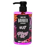 BARBER MARMARA Rasiergel Männer No.77 - Herren Rasiergel transparent 500ml - Shaving Gel Men - für eine präzise Rasur der Bartkonturen - optimales Gleiten - Kühlt die Haut - mit Pumpenspender