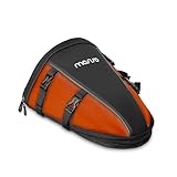 MOSISO Motorrad Hecktasche Multifunktionale wasserdichte Polyester Aufbewahrung Satteltasche, 10L Outdoor Sport Motorrad Rücksitz Leichter Tankrucksack Werkzeug Tragetasche mit Schultergurt,Orange