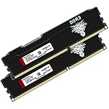 DDR3 16GB Kit (8GBx2) Desktop RAM 1600MHz PC3-12800 UDIMM Non-ECC Unbuffered 1.5V 2Rx8 Dual Rank 240 Pin CL11 PC Computer Memory Upgrade Module Arbeitsspeicher (Schwarz)