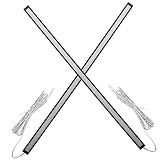 Lurrose 2Stücke Unterbau LED Leuchten Für Küchenschränke Dimmbar Für Schränke Vitrinen Und Dunkle Ecken Energiesparend Mit Gleichmäßiger Beleuchtung