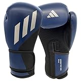 adidas Tilt 200 Boxhandschuhe, 284 g, aus PU-Leder, mit Gummizug für sicheren Sitz, bietet Handgelenkunterstützung für Sparring, Training und Boxsack-Workout, geeignet für Männer und Frauen, Blau