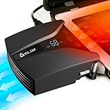 Klim Tempest - Laptop Kühler mit Vakuumlüfter - NEU - Innovatives Design für schnelles Kühlen - Temperaturerkennung - Automatischer/Manueller Modus - 4000 U/min - Laptop Cooling Pad kompatibel