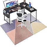 Bürostuhl Unterlage, Bodenschutzmatte bürostuhl, Gaming Teppich Stuhlunterlage, Schreibtischstuhl Unterlage für Laminat, Bodenmatte Stuhlunterlage, Schutzmatte für Teppichböden 100 x 120 cm