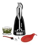 ESGE Zauberstab M 200 Chrom 90580, Stabmixer, Pürierstab, Handmixer, Profi, Zubehör, bis zu 17.000 U/Min, 200 Watt, Ergonomisches Griffdesign, Twinschalter, Aufsteckzentrierung, AC-Motor, Spiralkabel