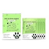 ZYHARUKO 5 Paar Fellpflege-Handschuhe zur schnellen Reinigung von Haustieren, entfernt Schmutz, Öl, Einmalgebrauch, Baden, sicher für Hunde und Katzen, desodorierende Haustier-Reinigungshandschuhe mit
