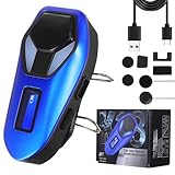 Sosoport Helm Schnurlose Kopfhörer Dirt Bike Accessoires Motorradversorgung Für Männer Helmzubehör Motorradzubehör Abs Blue