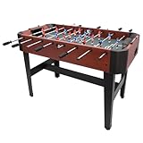 Kickertisch, Tischfußballspiel, Tischfußball Spieltisch, Tischkicker Kicker für Erwachsene und Kinder, 120 cm Tischfußball mit 8 Stangen, für Spielzimmer, Party und Familienspaß