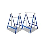 Fiqops Arbeitsbock 2er set Arbeitsböcke Tragkraft 200 kg 7-fach klappbock Böcke Höhenverstellbar 80-130 cm Metall Gerüstbock Gestelle Gerüstböcke Unterstellbock klappböcke