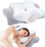 DONAMA Memory Foam Kissen ergonomisches Nackenkissen Kopfkissen Seitenschläferkissen für Seiten, Rücken & Bauchschläfer