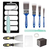 Malerset Farbroller Set Lackrolle Lackierwalze Malerpinsel Set, Farbroller Schaumstoff Wandfarbe Malerrolle Farbwalze Klein, Lackwalze Malerpinsel Farbwanne Malerzubehör Streichen Zubehör