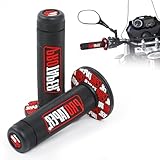 JUGUTA Motorrad Dirt Pit Bike Pitbike Griffe 7/8Inch Lenker Rubber Brake Hand Grips-Rot