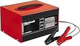 Einhell Batterie-Ladegerät CC-BC 5 (eingebautes Amperemeter, Stahlblechgehäuse, Überlastungs- und Verpolungsschutz, isolierte Polzangen)