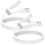 iPhone Ladekabel Original Apple MFi Zertifiziert, USB Lightning Kabel 1M 2Pack, USB iPhone Kabel 1M iPhone Lightning Ladekabel Schnellladekabel für Apple iPhone 14 13 12 11 Pro Max/XS/8/7/6/5/SE,iPad