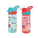 Nuby Super Quench Trinkflasche, kein Verschütten, aktive Schnabeltasse für Kleinkinder, 540 ml, Tragegriff, freilaufend, spülmaschinenfest, sterilisatorgeeignet, geeignet für Kinder ab 18 Monaten