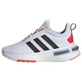 adidas Racer TR23 Shoes Kids Sneaker, FTWR White/core Black/Bright red, 36 EU