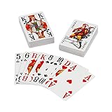 Unbekannt Rommé-Spielkartendeck für Senioren, Großdruck, 2 x 55 Karten