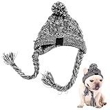 ACTOYS Hundemütze Winter, warme Hundemütze für mittelgroße Hunde, Hunde Mütze, Mütze für Hunde, Hundemütze, Hunde Kappe, Mütze Hund Hut Hund, mit Ohrlöchern und Pom, Weiche (M)